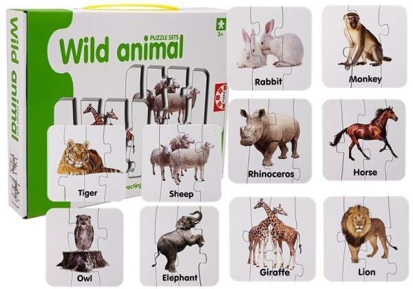 Mamido Vzdělávací puzzle divoká zvířata