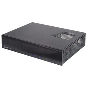 SILVERSTONE ML03B Milo / PC Skříň / mATX / pro HTPC systémy / USB 2.0 / USB 3.0 / / bez zdroje / černá (SST-ML03B USB 3.0)