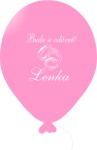 Rozlučka se svobodou - balónky s potiskem jména vzor 3