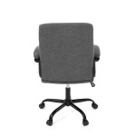 Kancelářské křeslo, šedá látka, kovový kříž