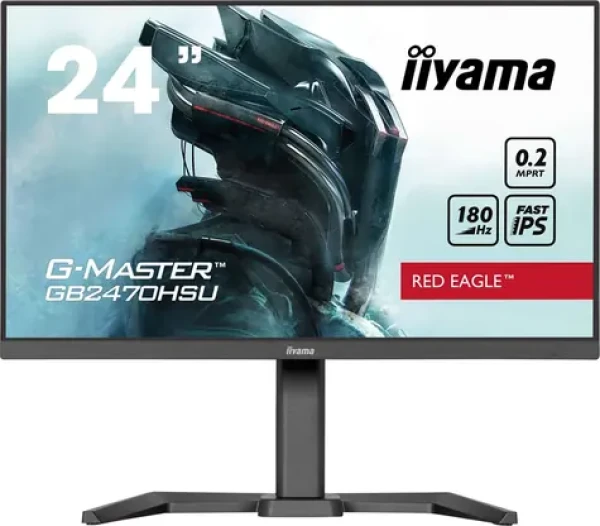 24" IIYAMA G-Master GB2470HSU-B6 Red Eagle černá / IPS / 1920x1080 / 16:9 / 0.2ms / 1000:1 / 300cd / repro / HDMI / DP (GB2470HSU-B6)