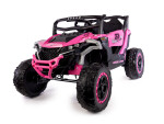 Mamido Elektrické autíčko Buggy Racing Speed 22 růžové | 4x4 | 12V10Ah | 180W | EVA | LED | 2,4Ghz | ECO kůže