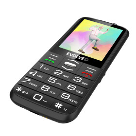 EVOLVEO EasyPhone XO + nabíjecí stojánek černá / 2.8" / 0.3MP / DualSIM / microSDHC (SGM EP-630-XOB)