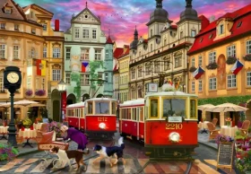 BLUEBIRD Puzzle Pražská tramvaj