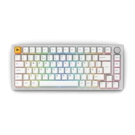 Glorious GMMK Pro bílá / herní klávesnice / mechanická / 75% / ISO UK Layout (GLO-GMMK-P75-FOX-ISO-W-UK)