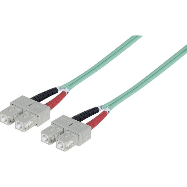 Intellinet 750837 optické vlákno optické vlákno kabel [1x zástrčka SC - 1x zástrčka SC] 50/125 µ Multimode OM3 2.00 m