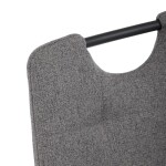 Jídelní židle, šedá, látka, DCL-V2017 GREY2