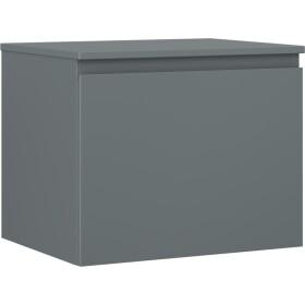 MEXEN/S - Orio koupelnová skříňka pod umyvadlo 60 cm s deskou, 1 šuplík, grafit mat 91A10-06047-1-BFC66
