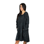 HOSH Mikinové šaty BLAIR Velikost: UNI, Barva: Černá