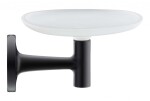 DURAVIT - Starck T Mýdlenka s držákem, černá/mléčné sklo 0099334600