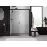 MEXEN - Exo posuvné sprchové dveře 130, transparent, černá 8151-130-000-70-00