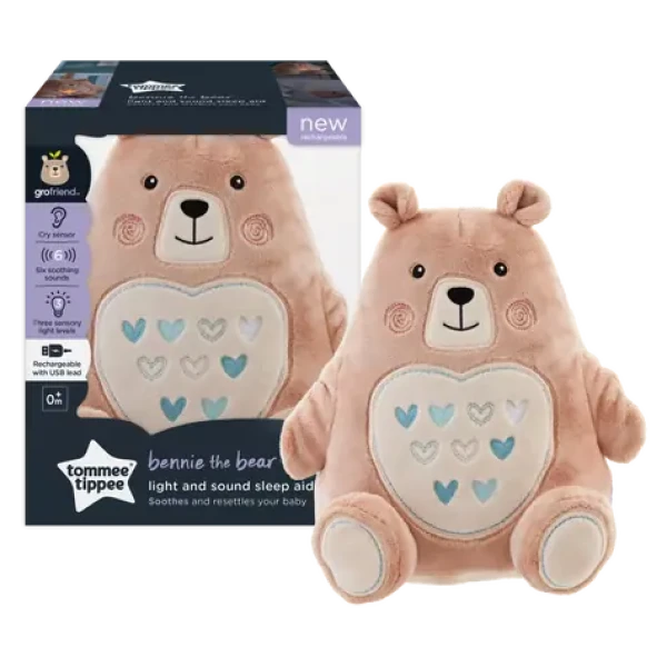 Tommee Tippee Noční světlo s hudbou Grofriend Bennie the Bear / od 0 měsíců (AKA0060TT)