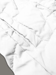 Bílá dámská vesta s kapucí olemovanou kožešinou J Style (16M9172-281) odstíny bílé S (36)