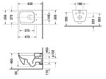 DURAVIT - Happy D.2 Závěsné WC, Rimless, s HygieneGlaze, bílá 2550092000