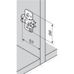 BLUM 173H7130 podložka křížová, excentr, vrut 11, 5mm Onyx (56-990249)