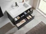 CERANO - Koupelnová skříňka pod umyvadlo Carole - černá matná - 79x48x45 CER-431572