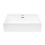 Umyvadlo SAT Cube Way 60x42 cm otvor pro baterii uprostřed SATCW6042 SATCW6042