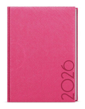 Denní diář 2026 David Tora A5 růžová