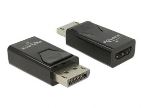 DeLock Adaptér DisplayPort 1.2 (M) - HDMI-A (F) černá (66234)