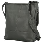 Módní dámská koženková crossbody kabelka Evelyne, šedá