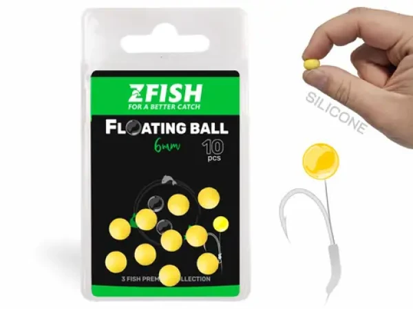 Zfish Floating Balls 6 mm / Plovoucí kulička / silikonová / 10 ks (ZF-3663)
