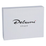 Pánská kožená peněženka na výšku se zápinkou David, černo-červená