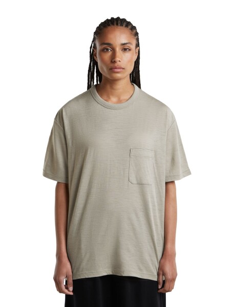 Unisex merino triko krátký rukáv ICEBREAKER Unisex Merino 150 SS Pocket Tee, Smokey Grey velikost: L