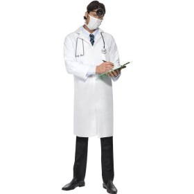Pánský kostým lékař doktor s pláštěm Velikost: L