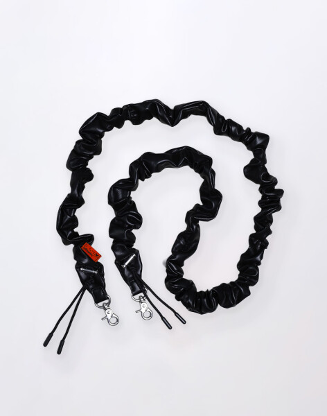 Topologie Bungee Strap Black Synthetic Leather