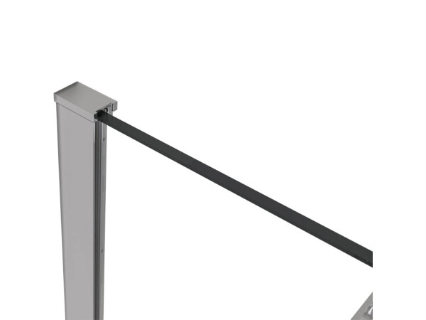 CERANO - Profil pro sprchové zástěny Walk-in Onyx - 8 mm - chrom - 15 mm CER-423409