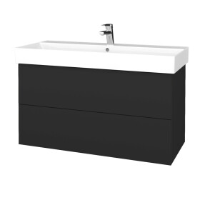 Dřevojas - Umyvadlová skříňka VARIANTE SZZ2 100 umyvadlo Glance - N03 Graphite / N03 Graphite 263041