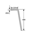 KLUDI - Podlahová trubka 84500805-00