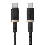 Baseus Dura (P10377803U01-00) Rychlonabíjecí kabel USB-C/USB-C 100W 1m černo-zlatá (P10377803U01-00)