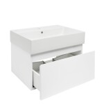 Koupelnová skříňka s umyvadlem SAT B-WAY 59x30x45 cm bílá lesk BWAY60WU2 BWAY60WU2