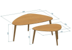 NábytekProNás Konferenční stolek Evo (109x71x45 cm) - dub