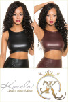 Sexy top KouCla Wetlook Crop top se zipem BORDEAUX