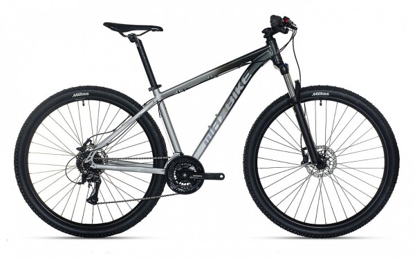 MAXBIKE Toba 29", barva stříbrná/černá, rám