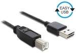 DeLock EASY-USB 2.0 A B černá / USB kabel / Oboustranný konektor Easy-USB / 2 m (83359)