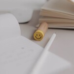 Eulenschnitt Guma na gumování Smiley, žlutá barva, plast