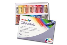 Pentel Pentel, PHN4-50, olejové pastely, 50 ks