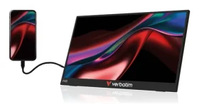 15,6" Verbatim Portable Monitor černá / Přenosný monitor / IPS / dotykový / 1920x1080 / 250cd/m2 / AMD FreeSync (32402)