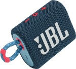 JBL GO 3 modrá Coral / Přenosný reproduktor / Bluetooth / výdrž 5 hodin / IPX7 (JBL GO3BLUP)