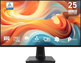 24.5" MSI PRO MP251 E14L černá / Monitor / IPS / FHD / 16:9 / 144Hz / HDMI / VESA (PRO MP251 E14L)
