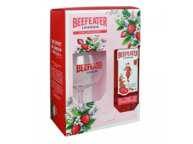 Beefeater London PINK STRAWBERRY Premium Gin 37,5% 0,7 l (dárkové balení 1 sklenička)