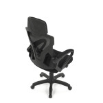 Kancelářská židle, výškově nastavitelná, černá látka, KA-R223 BK