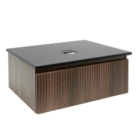 Koupelnová skříňka s žulovou deskou SAT Evolution 78x30x44,8 cm ořech mat SATEVO80NAZ SATEVO80NAZ