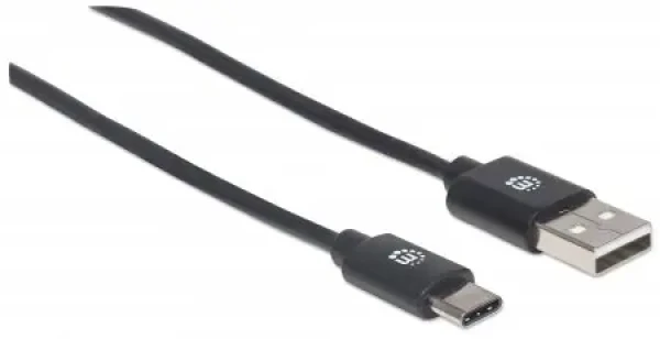 Manhattan kabel Hi-Speed USB-C samec USB 2.0 samec 2m / černá (354929)