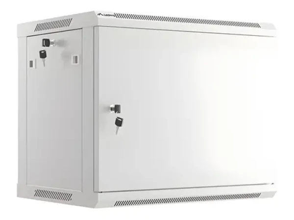 Lanberg WF01-6409-00S šedá / Nástěnný rozvaděč / 19" / 9U / 600x450 mm / kovové dveře / flat pack (WF01-6409-00S)
