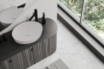 Laveo - Pola - stojánková umyvadlová baterie na desku, černá BAP_72ND