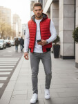 Pánská červená vesta FashionStreet TX4265 XL